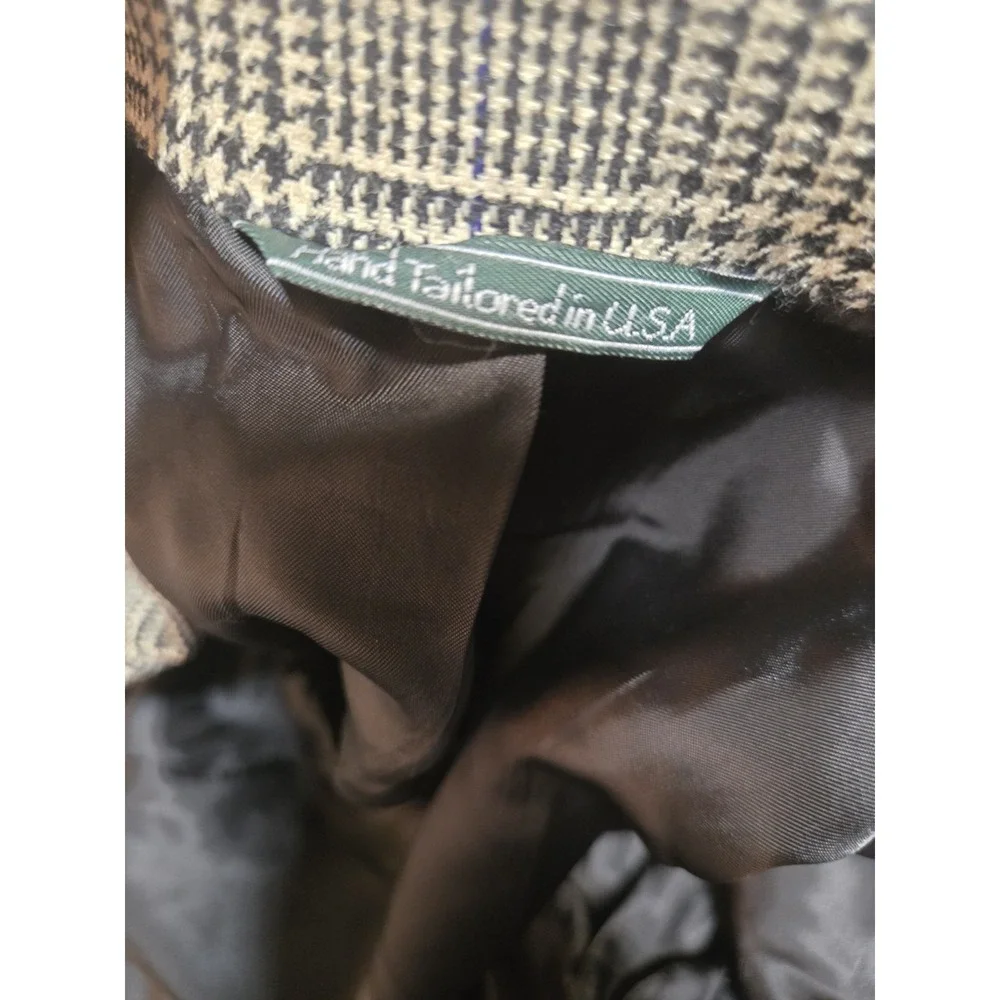 Custom Joseph Scafidi Cleveland Bespoke Blazer Sport Coat Glen Plaid Wool Read